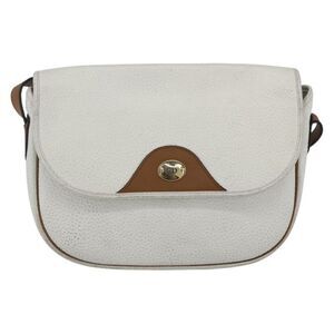 Christian Dior Vintage Leather White Leather Shoulder Bag Bag
